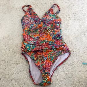 ralph lauren womens one piece bathing suit